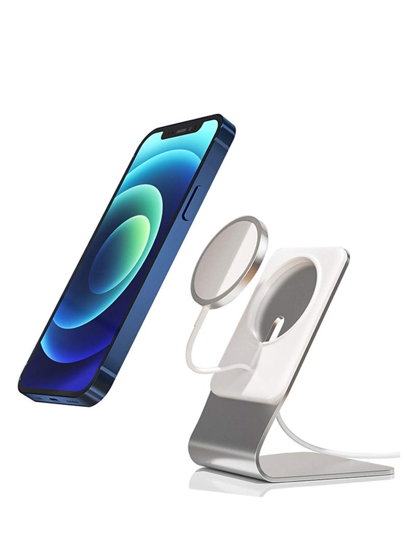 TYCOM - Tycom for MagSafe Desk Mount, Aluminum Desktop Phone Stand Holder Dock for iPhone 12 13/iPhone 12 13 Pro/iPhone 12 13 Pro Max/iPhone 12 13 Mini (L Shape) - Image 1