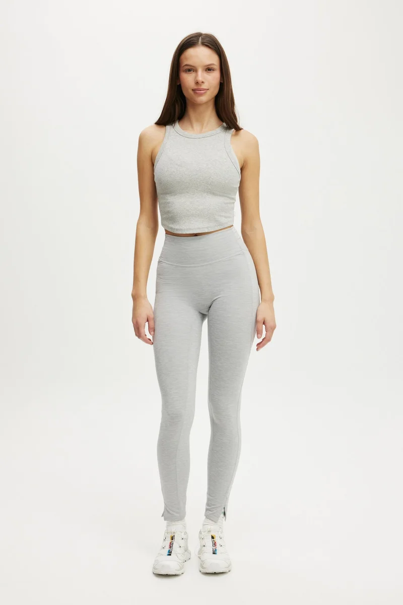 Cotton On  ACTIVE RIB CURVED HEM TANK TOP for Women | Best Price UAE