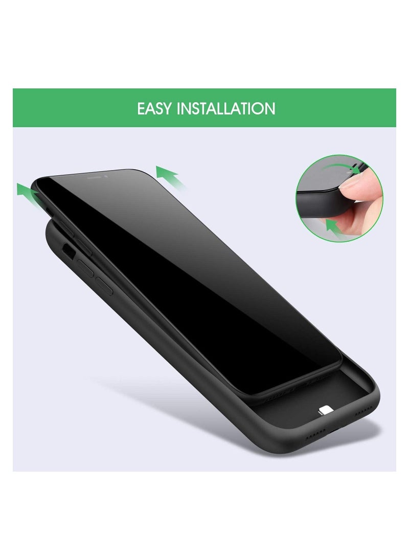Generic - Battery Case for iPhone 12, 4500mAh Protective Portable Charging Case for iPhone 12 Rechargeable Extended Battery Pack Power Backup Cover for Apple - Image 1