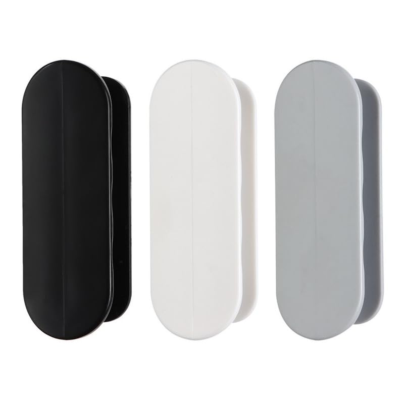 UPKARANWALE Self Adhesive Peel and Stick Black Plastic Handles Pull knob for Sliding Door, Drawer, Window Toilet lid Handles(Pack of 2) - Image 4