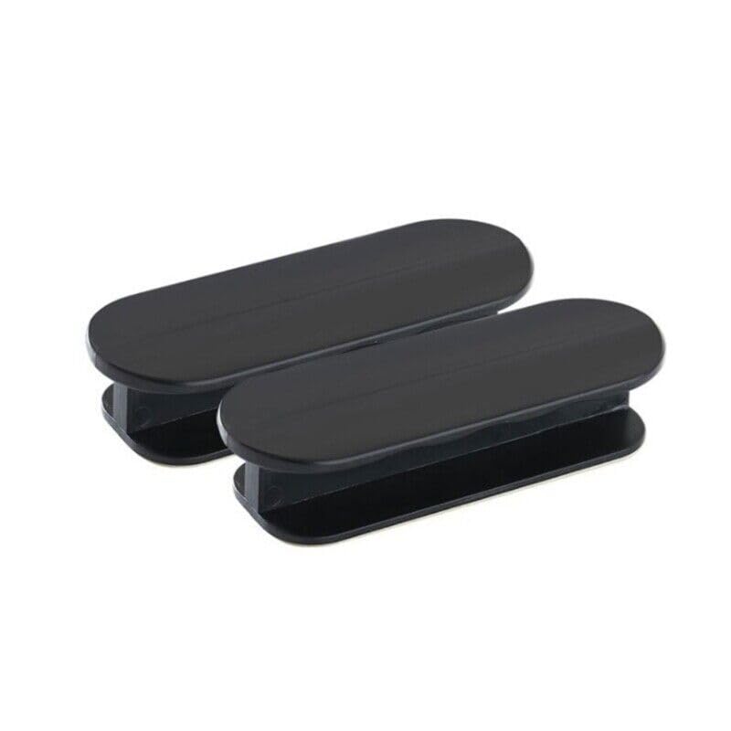 UPKARANWALE Self Adhesive Peel and Stick Black Plastic Handles Pull knob for Sliding Door, Drawer, Window Toilet lid Handles(Pack of 2) - Image 2