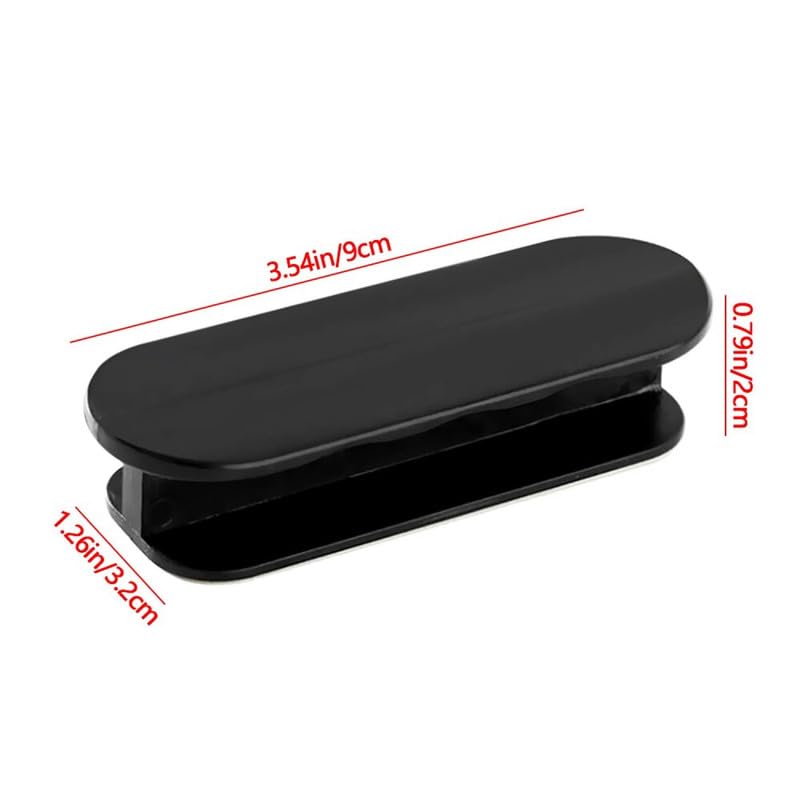 UPKARANWALE Self Adhesive Peel and Stick Black Plastic Handles Pull knob for Sliding Door, Drawer, Window Toilet lid Handles(Pack of 2) - Image 3