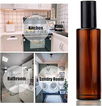 TOPWEL 3PCS 60ml2oz Empty Amber Glass Lotion Pump Bottles Travel Cosmetic Makeup Soap Dispensers Containers Jars with Black Cap for Foundation Cream Makeup Removel Oil Shampoo - Image 4