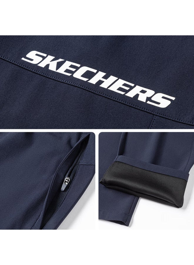 Skechers Men's Casual Pants Autumn Winter New Straight Fit Versatile Long Sports Sweatpants With 3d Design