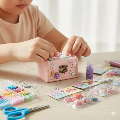 Coslifestore- Pack of 30 Cute Handmade 3D DIY Craft Charms – Decorative Embellishments for Kids & Adults, Acrylic motifs Accessories for Phone Cases, Notebooks, Bottles, Toys & DIY Projects, Gifts Return Hamper - Image 3