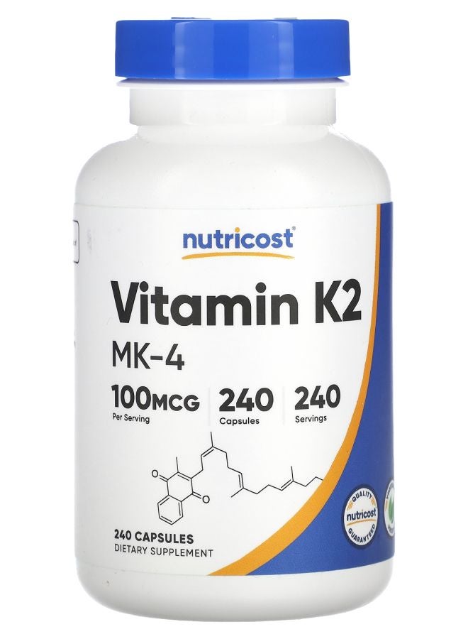 Nutricost Vitamin K2 100 mcg 240 Capsules