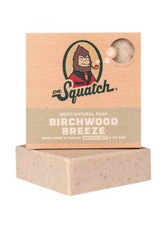 Dr. Squatch Birchwood Breeze 3 Bar Pack Cold Processed Soap Made For Men Medium Grit Natural Oils Refreshing Clean Woody Scent Exfoliating  - Image 3