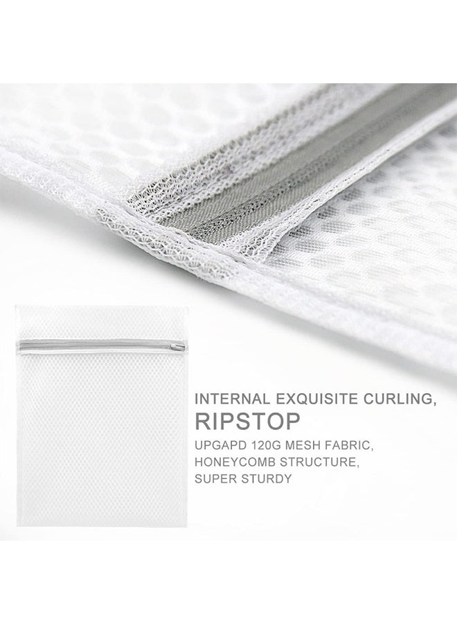 3PCS Laundry Bag, 60*60cm, Durable Storage Honeycomb Mesh Wash Bags for Laundry, Travel Storage Organize Bag, Travel Laundry Bag, with Zipper Guard - Image 4