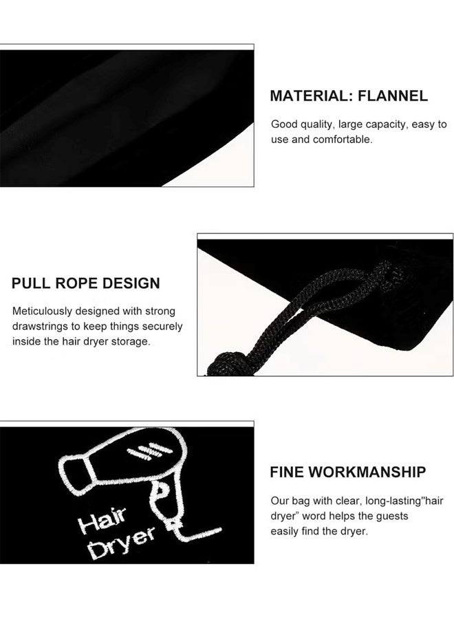 حقيبة منظم حقائب قماشية حقائب مجفف شعر برباط حقيبة مجفف شعر فندقية حقيبة برباط حاوية محمولة للمنزل والسفر حقيبة مجوهرات سفر حقيبة أدوات الزينة للسفر - Image 2