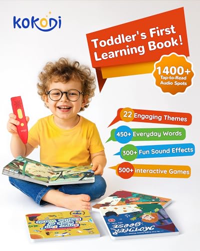 KOKODI Talking Pen Books Sets Autism Sensory Games Interactive Audio Sound Books Kids Learning Electronic Toys for Toddlers Kids Early Educational Gifts Birthday Gifts for Boys Girls Age 2 3 4 5 - Image 5