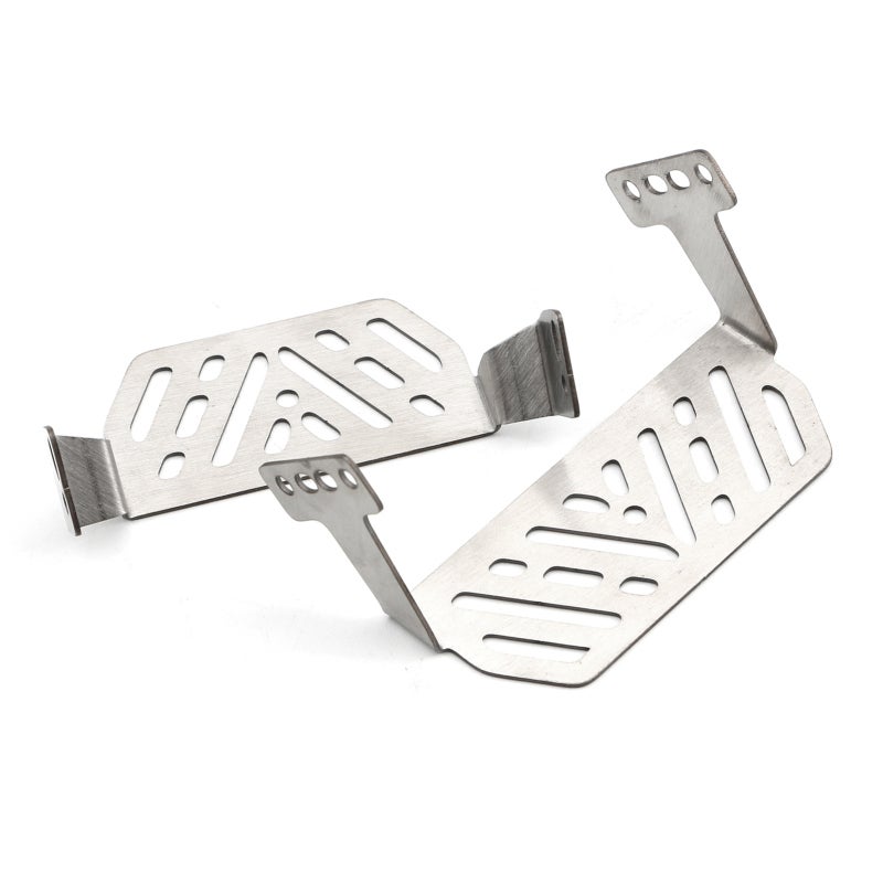 Stainless Steel Chassis Armor Plate Type 2 Silver - High-Strength Impact Resistant Anti-Skid Plate for 1/10 Remote Control Crawler Traxxas TRX4 Off-Road Use - Image 4