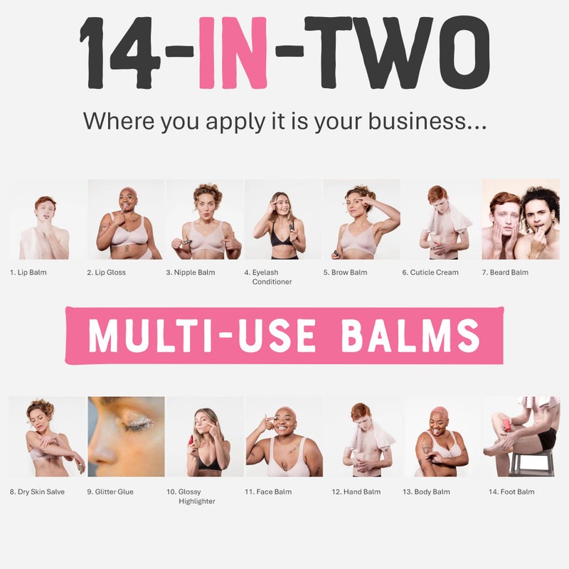 DR. LIPP Dry Skin Heroes [BFF ultra rich Balm 30ml & Original Nipple Balm 8ml] – 14-in-TWO Multi-Use Balms for Lips, Nipples & More – 100% Natural Coconut Oil & Lanolin – Fragrance & Cruelty Free - Image 3