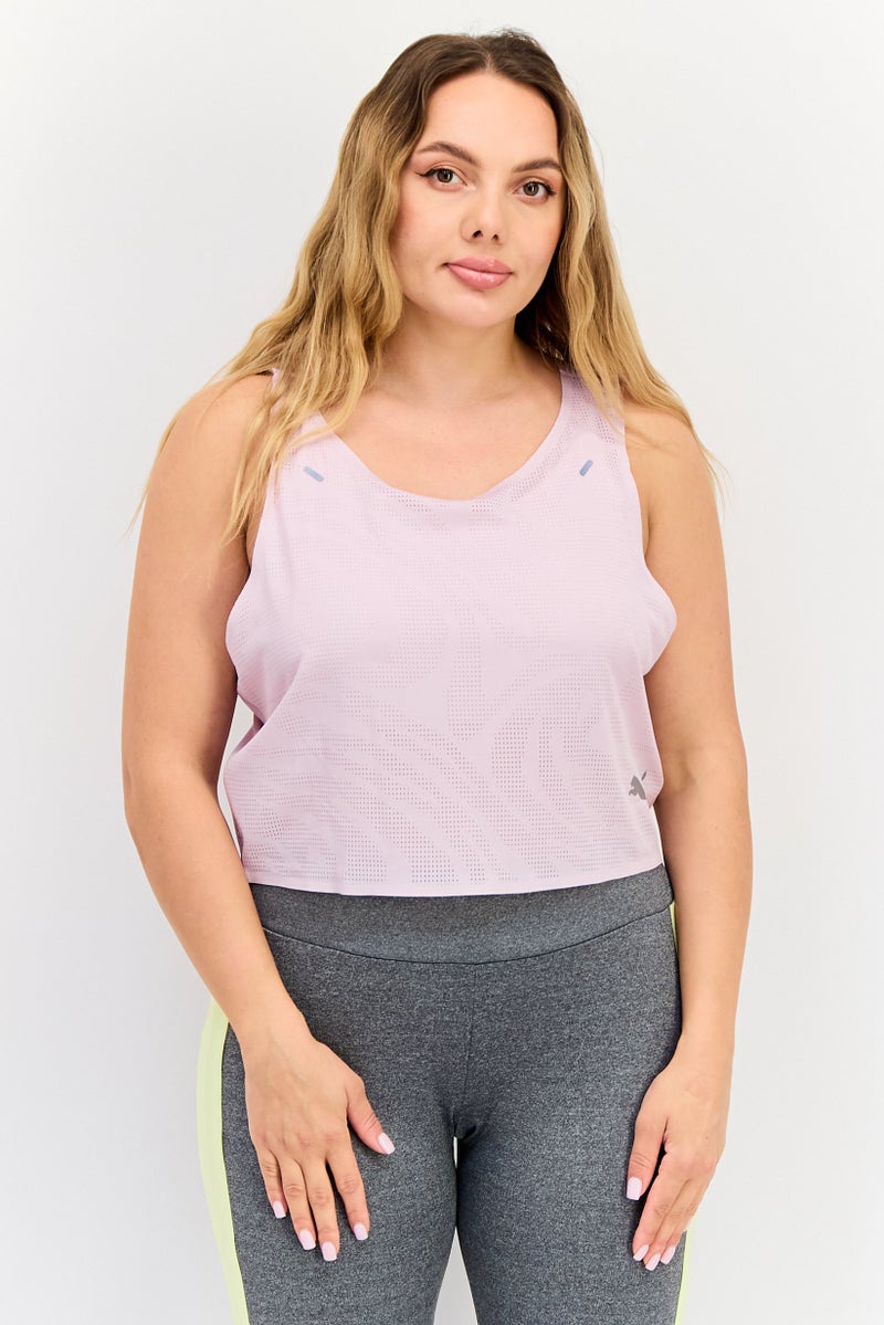 PUMA تي شيرت تدريب بلا أكمام للنساء، لافندر - Image 1