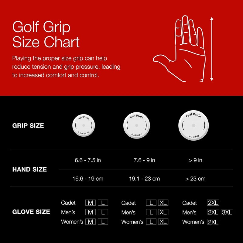Golf Pride Tour Wrap Golf Grip - Comfortable, Durable Grip for Clubs - Classic Wrap Design with High-Tack Feel - Rubber Construction - Red - Image 5