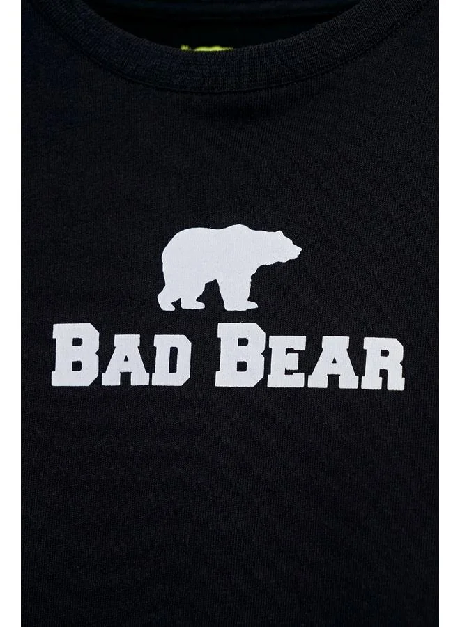 Bad Bear Black Kids Sweatshirt Tee.