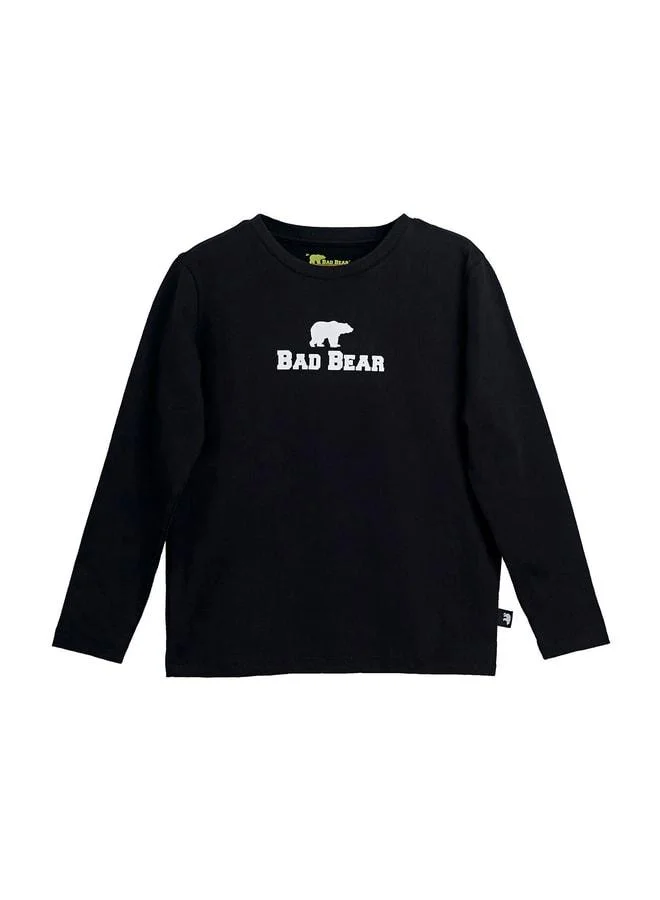 Bad Bear Black Kids Sweatshirt Tee.