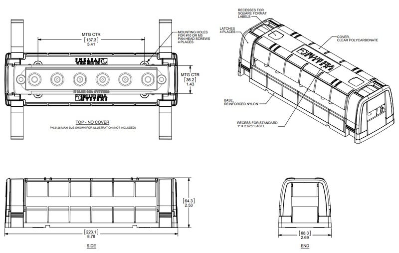Blue Sea Systems 2718 Cover for MAXIBUS 2105/2126 - Image 2