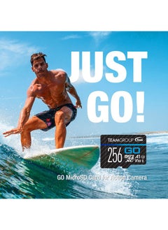 TeamGroup GO Card 256GB Micro SDXC UHS-I U3 V30 4K for GoPro & Action Cameras High Speed Flash Memory Card with Adapter for Outdoor, Sports, 4K Shooting TGUSDX256GU303  - Image 4