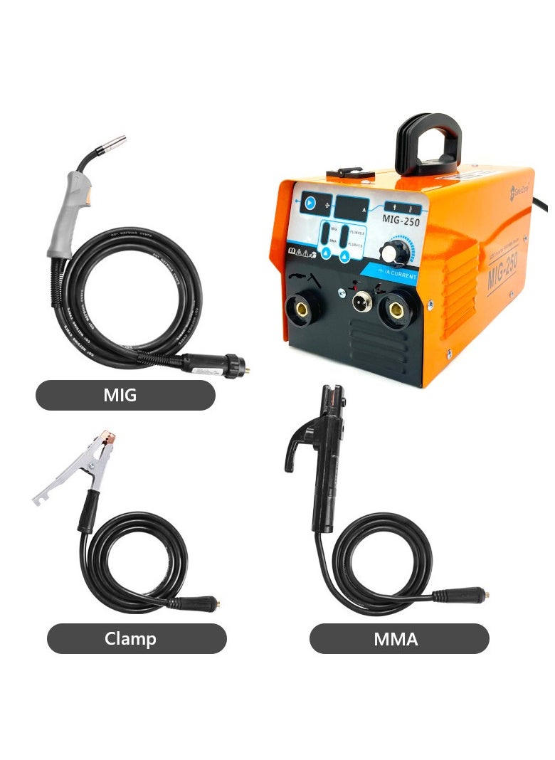 GearZone - 2 in 1 Welding Machine (MMA MIG-250A 220V), Portable and Safe Home Welding Machine, Power Tools Welding Equipment with Accessories - Image 1