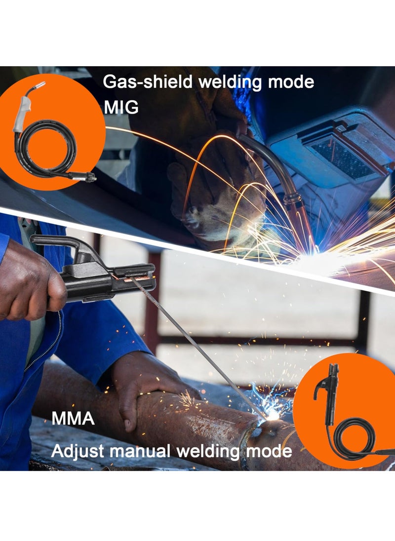 GearZone - 2 in 1 Welding Machine (MMA MIG-250A 220V), Portable and Safe Home Welding Machine, Power Tools Welding Equipment with Accessories - Image 1
