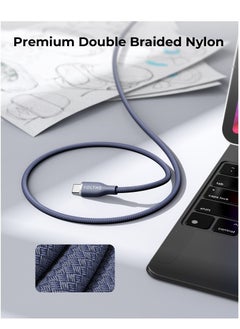 VOLTME USB C to USB C Cable - Powerlink Rugg Double Nylon Fast Charging Cord 1m - 60W Power Delivery PD Compatible with iPhone 16 Series, iPhone 15 Series, iPad Pro/Air, MacBook Pro/Air, Galaxy S24/S23 Ultra, Huawei P60, Xiaomi, and More - Durable & High-Speed Charging- Blue  - Image 5