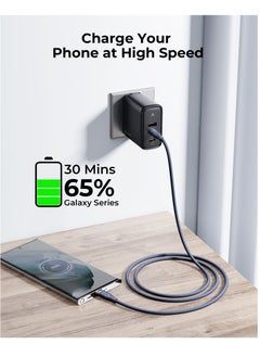 VOLTME USB C to USB C Cable - Powerlink Rugg Double Nylon Fast Charging Cord 1m - 60W Power Delivery PD Compatible with iPhone 16 Series, iPhone 15 Series, iPad Pro/Air, MacBook Pro/Air, Galaxy S24/S23 Ultra, Huawei P60, Xiaomi, and More - Durable & High-Speed Charging- Blue  - Image 3