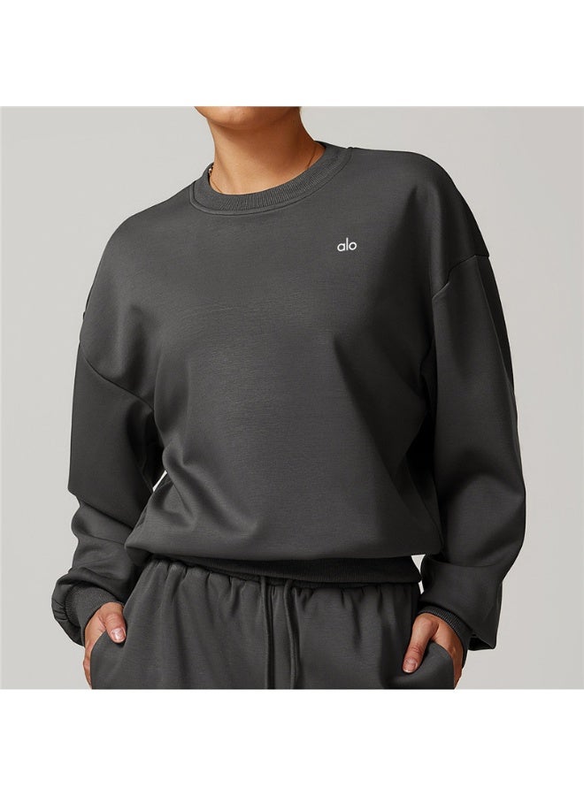 Alo Yoga Stylish Loose-Fit Long Sleeve Sweatshirt