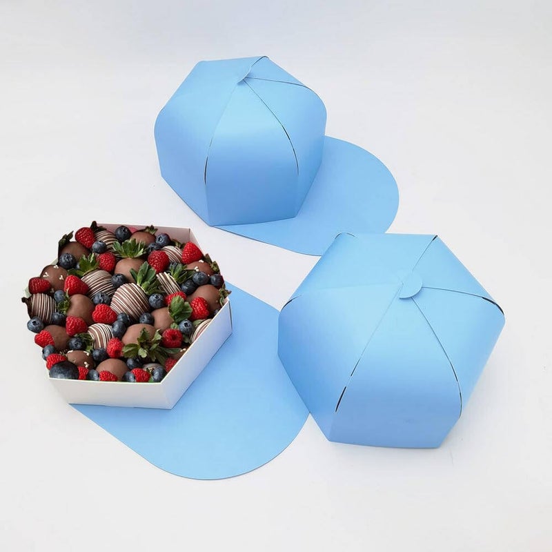WENPACK DAD Baseball Cap Hat Shaped Gift Box for Father's Day BABY Shower Gender Reveal Boy Birthday Decoration Party Treat Sweets Charcuterie Container (1) - Image 1