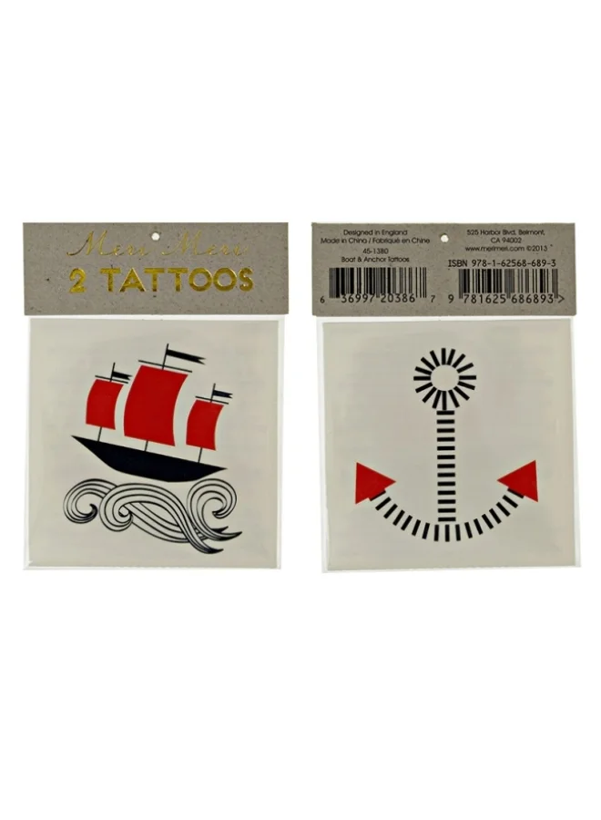 Meri Meri Boat & Anchor Tattoos