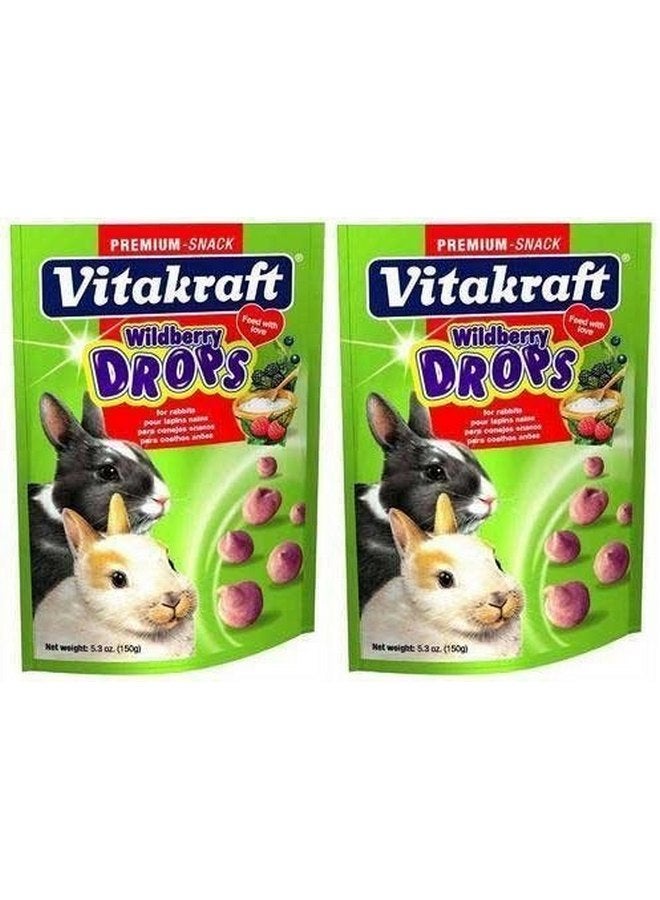 فيتاكرافت (عبوة من قطعتين) حلوى فيتاكرافت بنكهة التوت البري للأرانب الأليفة، 5.3 أونصة لكل عبوة