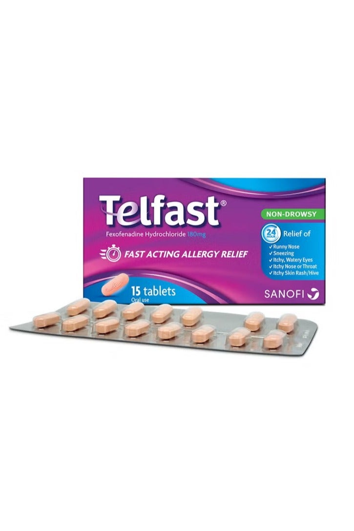 TELFAST 180Mg Tablets 15S