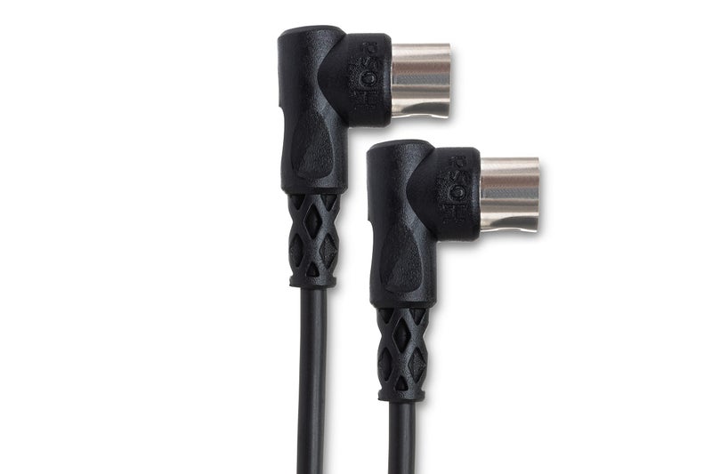 Hosa MID-303RR Right-angle MIDI Cable, Right-angle 5-pin DIN to Same, 3 Feet - Image 3