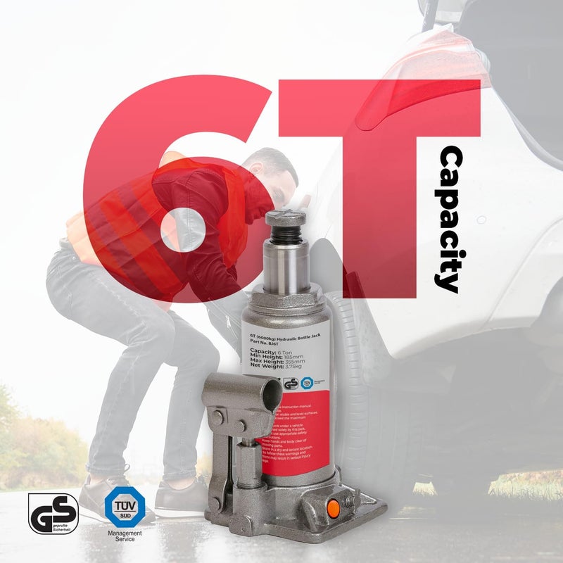 SIMPLY Auto 6T Hydraulic Bottle Jack BJ6T (6 Tonne, 6000kg) - Image 4