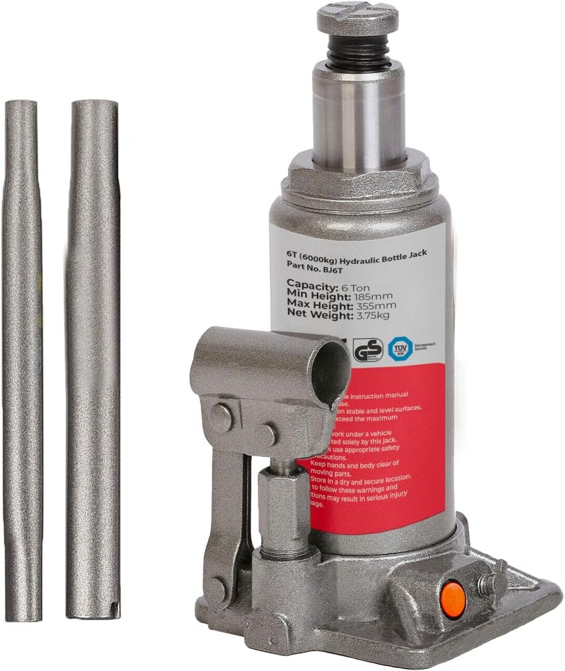 SIMPLY Auto 6T Hydraulic Bottle Jack BJ6T (6 Tonne, 6000kg) - Image 1