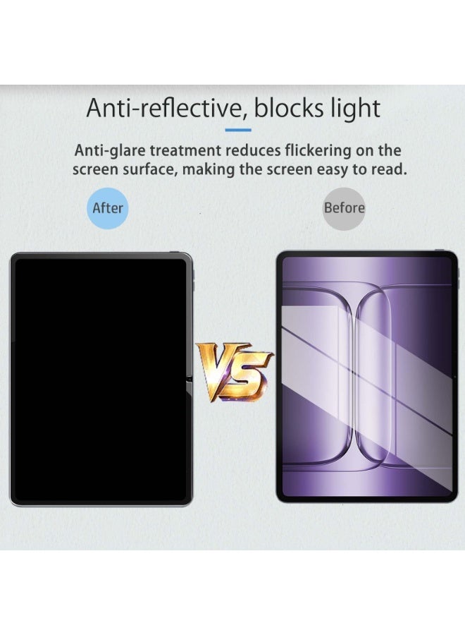 عام 【عبوتان】 واقي شاشة ورقي متوافق مع ون بلس باد 3 13.2 بوصة 2025 - واقي شاشة PET مطفأ مضاد للوهج بتغطية كاملة وناعم - Image 5
