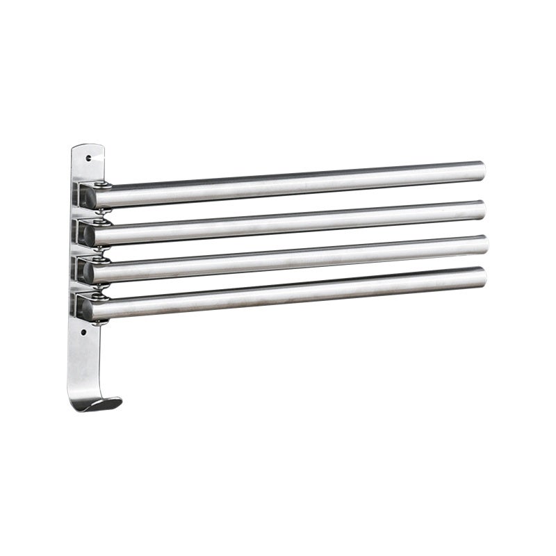 Swivel Towel Bar: 180° Swivel Multi-bars Design - Heavy Duty 304 Stainless Steel Towel Bar Holder for Bathroom, Kitchen, Narrow Spaces - Image 1