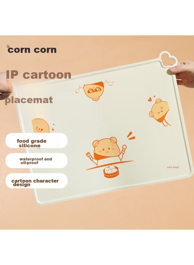 Corn Children's Placemat, Elementary School Student Dining Mat, Non-slip, First Grade, Heat-resistant Table Mat, School Waterproof, Oil-proof, Scald-proof - Image 1