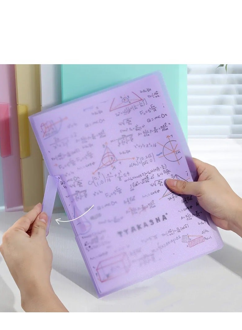 Generic 6Pcs Plastic A4 File Envelopes Document bag Folders for Home Work Office Organization  - Image 4