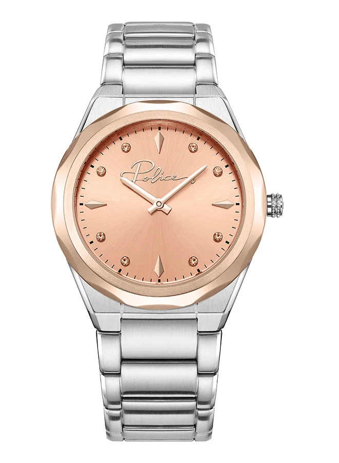 POLICE Womens Hana Stainless Steel Analog Wrist Watch PEWLG2228703 34mm Silver