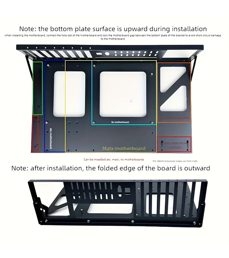 Heavy Duty Atx Test Bench Enclosure Dual Processor Server Chassis With Motherboard Stand - Image 1