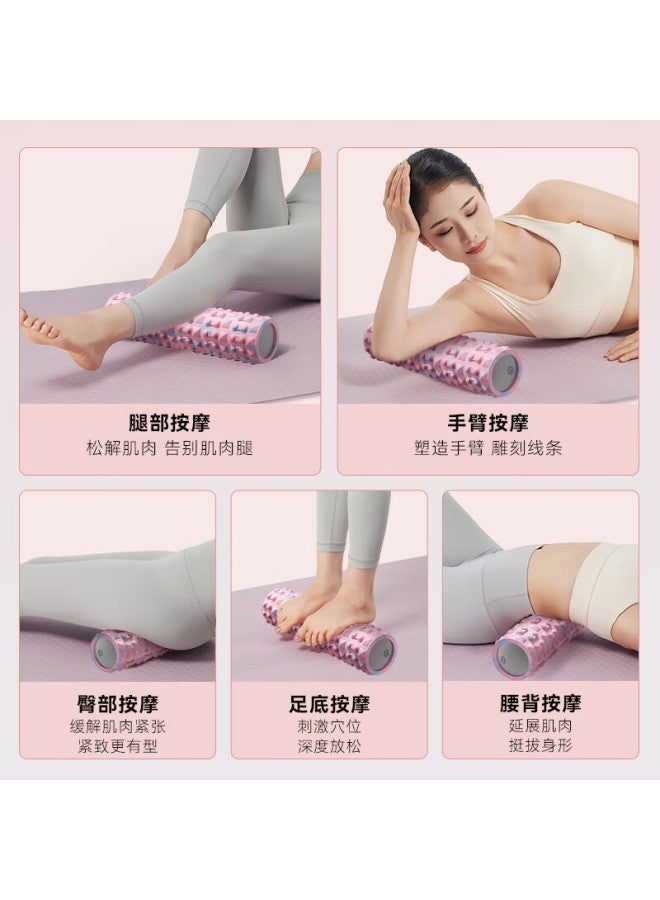 Jdjingzao Foam Roller Wolf Tooth Stick Fitness Yoga Column Men And Women Muscle Fascia Relaxation Massage Roller Rime Green