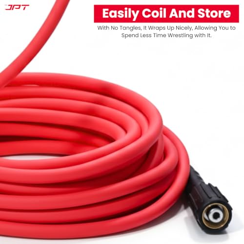 JPT Ultra Heavy-Duty 15MTR Flexible High Pressure Washer Hose Pipe | Standard M22 x 15MM Thread | Up To 450Bar / 6525PSI | PVC + PE Layers Build | Tangle & Kink Free Design - Image 2