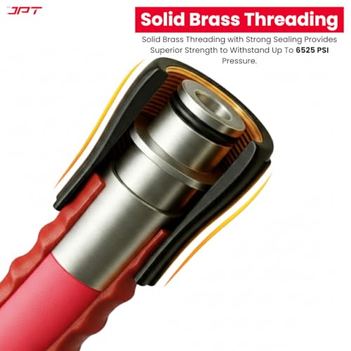 JPT Ultra Heavy-Duty 15MTR Flexible High Pressure Washer Hose Pipe | Standard M22 x 15MM Thread | Up To 450Bar / 6525PSI | PVC + PE Layers Build | Tangle & Kink Free Design - Image 4