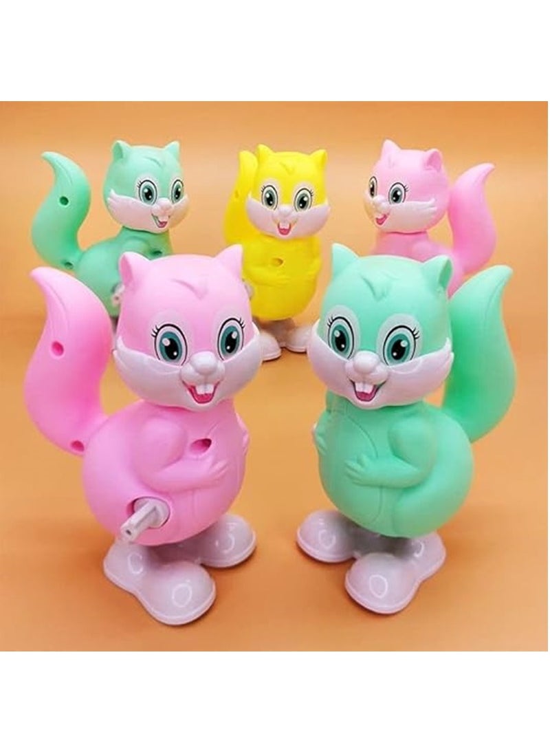Toyland - Multicolor 12 Pcs Clockwork Wind Up Jumping Squirrel Toys for Children - Image 1