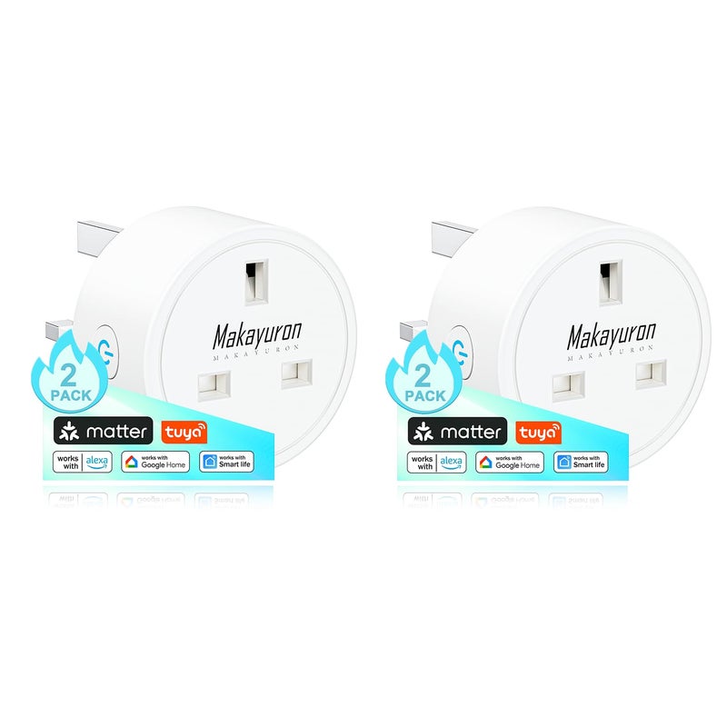 Makayuron Smart Plug - WiFi Outlet with Remote Control & Voice Control (2 Pack) - Image 1