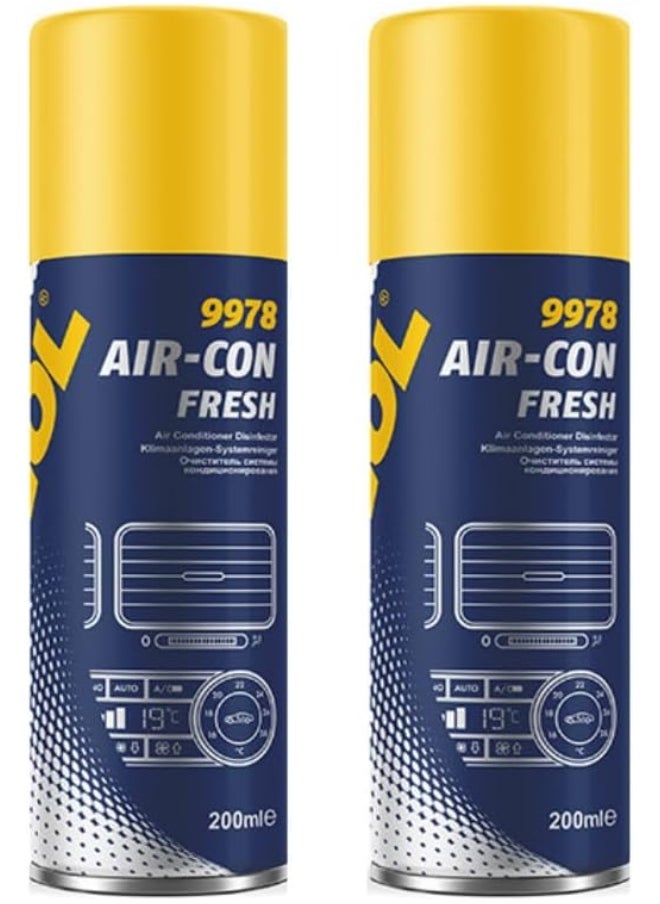HTE Mannol Germany 2 Pack 9978  Ac Disinfectant Spray  200 Ml  - Image 1