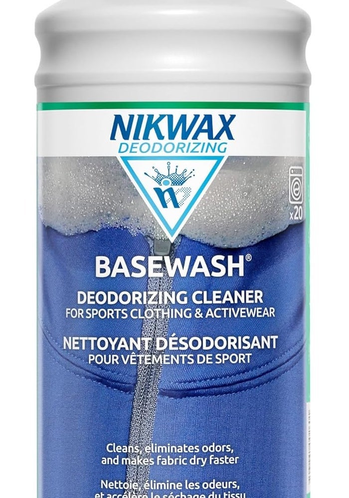 Nikwax BaseWash Deodorizing Cleaner for Sports Clothing & Activewear - 1000 ml - Image 1