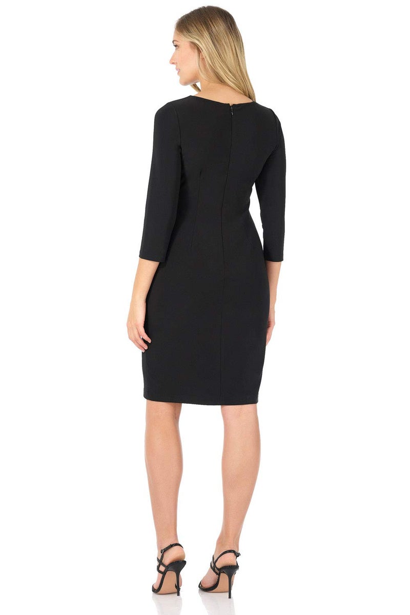 Rekucci Women's Classic Pencil Dress Wear to Work, Church or Casual(16, Black) - Image 3
