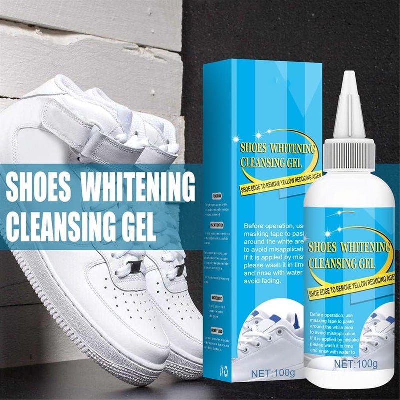 Nowinstdof Shoe Cleaner, Nowinstdof Shoe Whitening, Shoes Whitening Cleansing Gel Shoe Stain Remover, 100ml 3pcs - Image 3