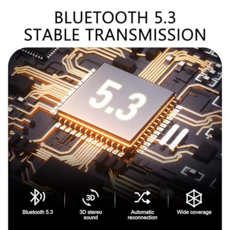 USB Bluetooth Receiver for Car, Bluetooth 5.3 Wireless Audio Adapter with 3.5mm Aux Jack, USB Power Supply, FM+AUX Transmitting Signal Receiver for Car Stereo, Home Stereo, PC, Black - Image 4